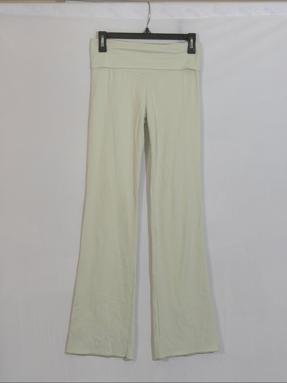 Skims Cotton Jersey Fold Over Pants Size S Spearmint Color NWOT